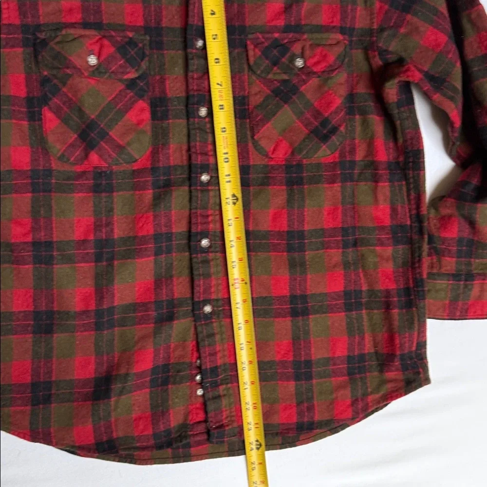 Pendleton Red and Green Plaid Wool Shirt‎ Jacket